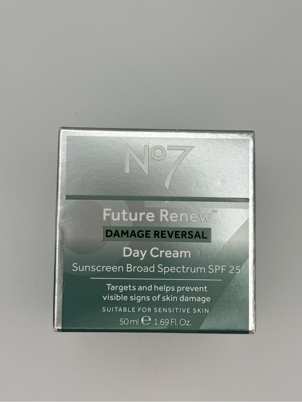No7 Future Renew Damage Reversal Day Cream SPF 25 1.69oz Sensitive Skin